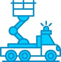 Ladder Truck Creative Icon Design vector