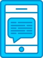 Message On Phone Creative Icon Design vector