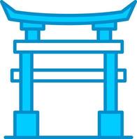 Torii Gate Creative Icon Design vector