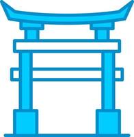 diseño de icono creativo de puerta torii vector