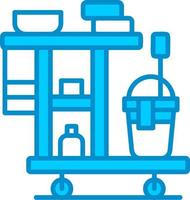 Cleaning Cart Creative Icon Design vector