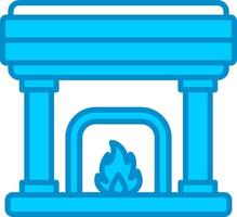 Fireplace Creative Icon Design vector