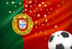 Portugal is the winner of the game. 3d vector concept