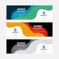 Flat Designs web banners template with diagonal elements for a photo. Universal design for advertising business vector