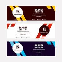 Flat Designs web banners template with diagonal elements for a photo. Universal design for advertising business vector