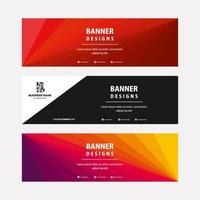 Modern web banners template with diagonal elements for a photo. Universal design for advertising business vector