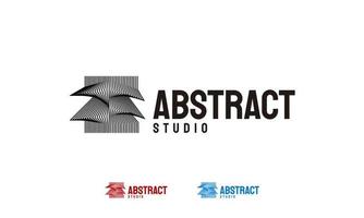 diseño de logotipo de estudio abstracto. forma abstracta ilustración vectorial vector