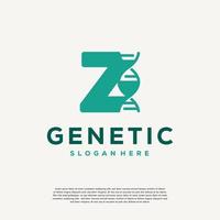 DNA Helix Letter F Logo designs, Genetics Vector Design, Chromosome initial Logo Template