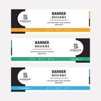 Flat Designs web banners template with diagonal elements for a photo. Universal design for advertising business vector