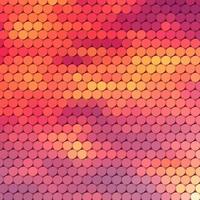 Sundown themed blurry background with circular grid vector