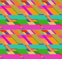 Flat colorful seamless pattern with chaotic skewed rectangles vector