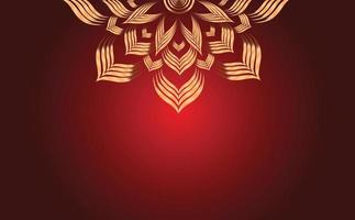 Ornamental background design. Background with golden floral ornaments. red background design vector