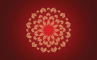 Ornamental background design. Background with golden floral ornaments. red background design vector