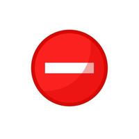 Stop sign icon notifications that do not do anything. vector