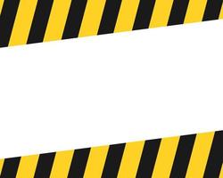Caution tape background wallpaper design with empty place vector