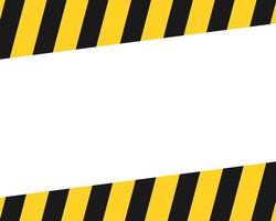 Caution tape background wallpaper design with empty place vector