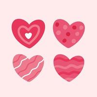 Flat love design for valentine's day vector