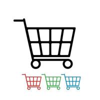 Trolley Cart Icon Vector Template Flat Design.eps