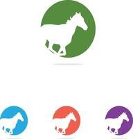 Cross incorporate with dog and horse. It's good for pet shop, house, clinic and care.. Colorful animal clinic and hospital logo, low poly animal vector, polygonal animal clinic logo vector