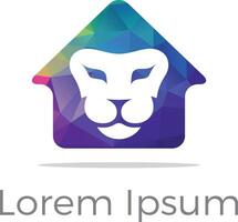 Lion  logo vector design. lion king head sign concept.