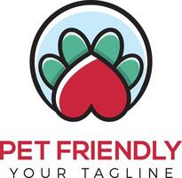 Animal clinic logo design, Pet care center, pet shop vector logo.
