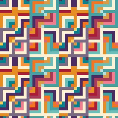 Abstract Geometric Seamless Pattern