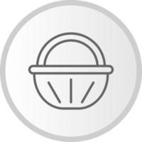 Food Basket Vector Icon