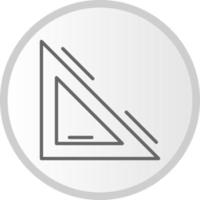 icono de vector de escala triangular