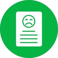 Bad Review Icon Design vector