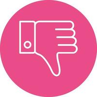 Dislike  Icon Design vector