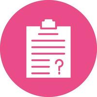 Questionnaire  Icon Design vector