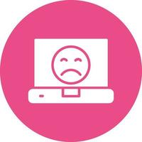 Sad Face Icon Design vector