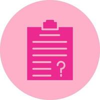 Questionnaire  Icon Design vector