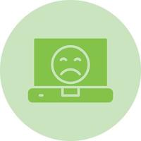 Sad Face Icon Design vector