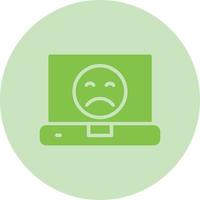 Sad Face Icon Design vector