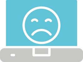 Sad Face Icon Design vector