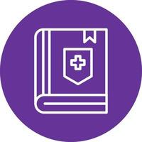 Medical Book Vector Icon Design