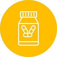 Pill Jar Vector Icon Design