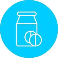 Pill Jar  Vector Icon Design