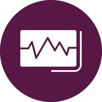 Ecg Reading  Vector Icon Design