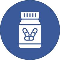 Pill Jar Vector Icon Design