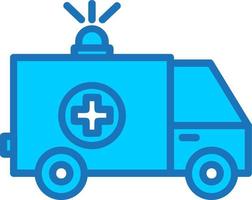 Ambulance Vector Icon Design