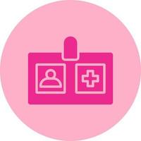 Identification Card Vector Icon Design