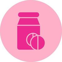 Pill Jar  Vector Icon Design