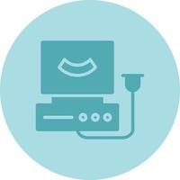 Ultrasound Machine  Vector Icon Design