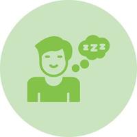 Sleeping Vector Icon Design