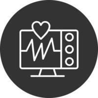 ECG Monitor Vector Icon Design