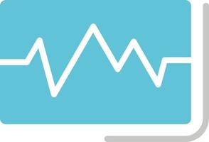 Ecg Reading  Vector Icon Design