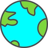 Planet Earth Vector Icon Design