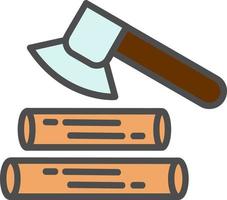 Woodcutter Vector Icon Design